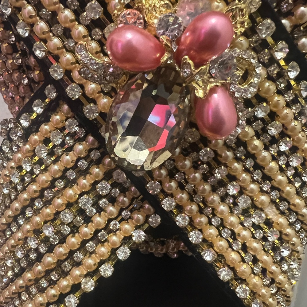 ❤️#19 DONNA VINCI DIAMOND & PEARLS BEAUTIFUL CHURCH LADY HAT - Picture 3 of 9